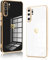 Vauki 2 Stück für Huawei P30 Pro Hülle, Weich TPU Silikon Handyhülle Herz Motiv Schutzhülle Kameraschutz Stoßfest Bumper Case Jungen und Mädchen Cute Cover, Schwarz & Weiß