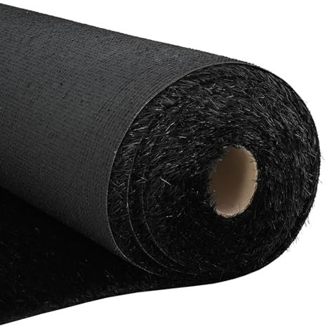 vidaXL Erba Sintetica Nera 1x5 m 30 mm