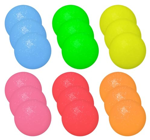 EHDWXVZM 18 Tischtennisstücke, Tischtennis Im Freien, Farbiger Tischtennis, Frostiges Tischtennis, Billiges Tischtennis (6 Farben).