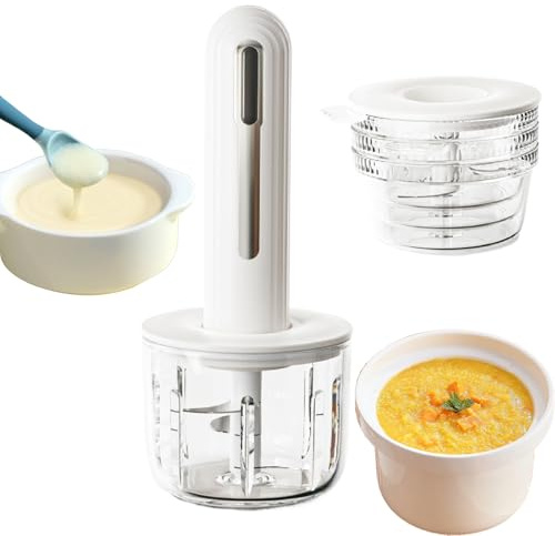 Trituradora De Comida Para Bebé - Picadora De Verduras Portátil - Procesador Eléctrico De Cocina Para Preparar Comidas, Alimentos Para Bebé, Frutas Y Verduras