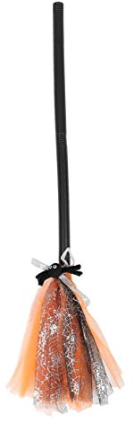 Totority Escoba de Bruja para Halloween Accesorio de Disfraz Infantil Escoba Mágica Desmontable para Cosplay y Fiestas de Carnaval