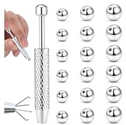 LOLIAS 16G Palline Piercing Pinze Strumento Acciaio Inox Gioielli Piercing Kit per Il Naso Setto Labbro Lingua Sopracciglio Orecchio Ombelico 3/4/5mm