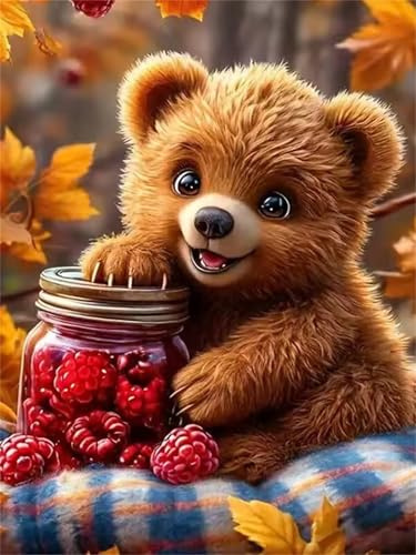 Jigsaw Puzzles for Adults 1000 Piece jigsaw puzzles for Adult Educational Game Challenge Toy 1000 Pieces Puzzle Challenging Games for The Whole for adults,Fruit Bear puzzle Gifts