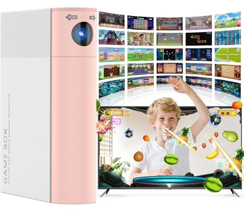 Console Giochi TV per Bambini: con Sensore di Movimento AR - Sistema Plug and Play per Sport in Casa - Videogiochi Interattivi Educativi - Idea Regalo per Bambino e Bambina 6+ Anni (Rosa + Bianco)