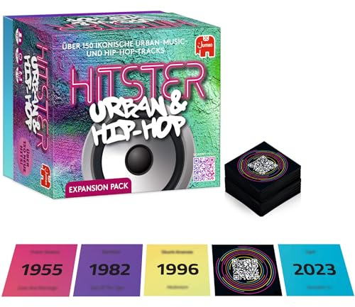 Hitster Erweiterungspack, Urban & Hip Hop - Kartenspiel & Musikquiz | Musik Partys Brettspiel für Erwachsene, 150+ R&B & Rap Lieder – Familie und Freunde Spieleabende, 2 bis 10 Spieler (DE)