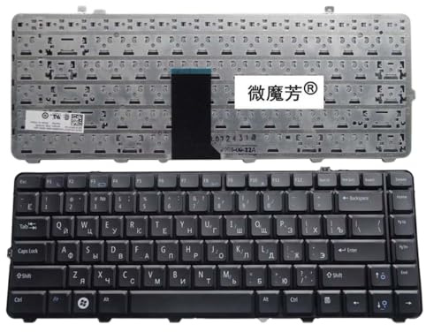 GHJtRs Kompatible Laptop -Tastatur Kompatibel mit RU Kompatibel mit 1535 D1535 1531 1536 1537 1435 1555 PP39L PP24L Modelle Russian Layout Schwarz Farbe