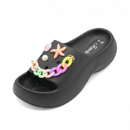 CLEIKS Ciabatte Donna in EVA con Decorazioni Marine Suola Alta 3.5CM Comfortevoli per Uso Quotidiano WES250317IT