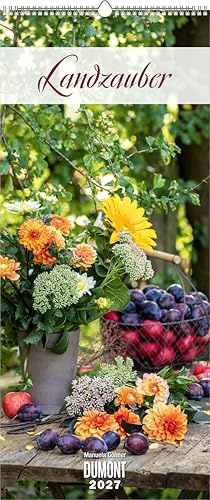Landzauber 2027: Wandkalender 30x70 cm mit stimmungsvollen Garten- und Landlebenfotografien und sprachneutralem Kalendarium
