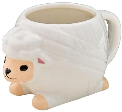 Sew Tasty Sheep Ceramic Knitting Mug – Novelty Tea & Coffee Cup for Crafters & Crochet Lovers, 500ml