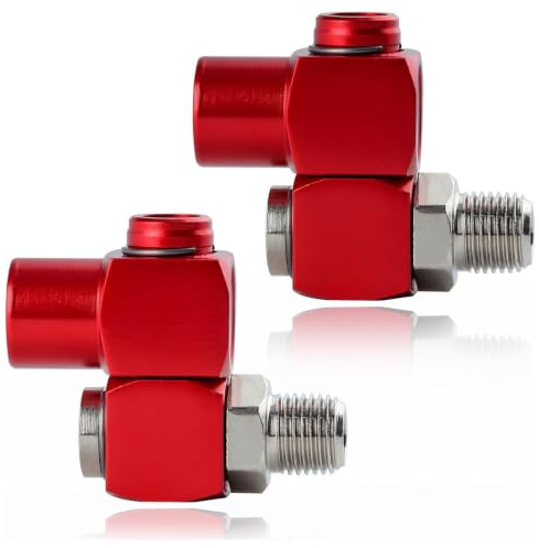 Cryfokt 12 Piezas Racores Giratorios de Aire 1 4 NPT, Conectores Neumáticos de 360 Grados, 300 PSI, para Compresores de Aire y Herramientas Neumáticas