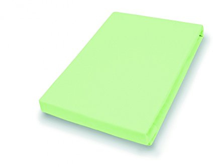 Jersey Spannbettlaken, 90-100x200, limone 514