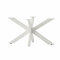 CM Furniture Spider Tischgestell I Stahl Pulverbeschichtet I Tischbeine für Esstisch Couchtisch I Tischkufen Tischfusse Möbelfüße aus Metall - H43 x B50 x L80 cm - Weiss