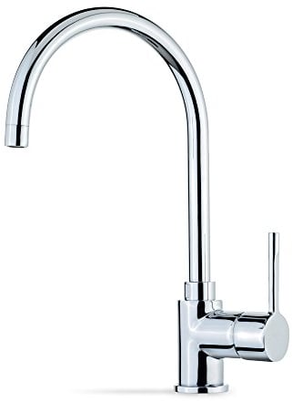 TEKA GRIFO SP 995 CROMO Monomando con caño giratorio de fácil limpieza y aireador anticalcáreo., Silber