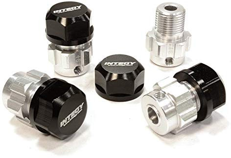 Integy RC Model CNC Machined 17mm Wheel Hex (4) +6mm Offset for T-Maxx, 1/10 Revo & Summit