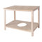 Aranaz | Mesa Camilla Rectangular | Madera de Haya | Tablero Aglomerado | Mesa de Salon, Cocina o Terraza | Desmontable | Ideal para Invierno y Verano | Mesas Sin Barnizar | Color Madera |110x65x75cm
