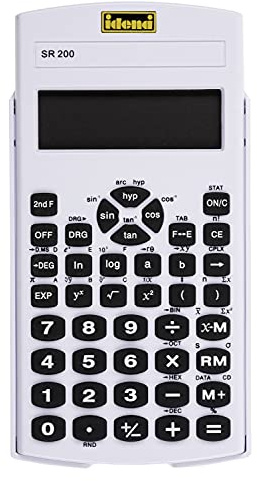 Idena 505282 - Schulrechner SR 200, 10-stelliges Display, farbig sortiert