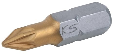 KS Tools 911.2625 1/4 TiN Bit, 25mm, PZ2, 5er Pack