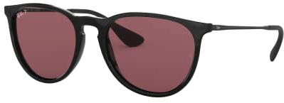 Ray-Ban Unisex Rb4171 54 Sonnenbrille, Schwarz (Gestell: Schwarz, Gläser: Polarized Violett Verspiegelt 601/5Q), Large (Herstellergröße