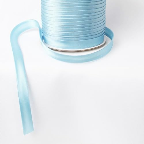 Schrägband Satin 9m x 15mm (Hellblau, #104)