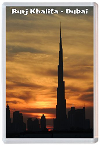 Burj Khalifa - Dubai - UAE/United Arab Emirates - Jumbo Fridge Magnet Souvenir BBSM38