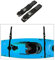 Docooler Kayak Wall Storage Strap Rack Boat Hanger Boat Keeper Garage Hanger Canoes Wall Rack Holders for Skiing Board, Ladder, Canoes