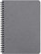 Clairefontaine 785365C Agebag Spiralbuch (DIN A5, 14,8 x 21 cm, 50 Blatt, liniert, Doppelspiralbindung, praktisch für unterwegs, robust und belastbar) 1 Stück grau