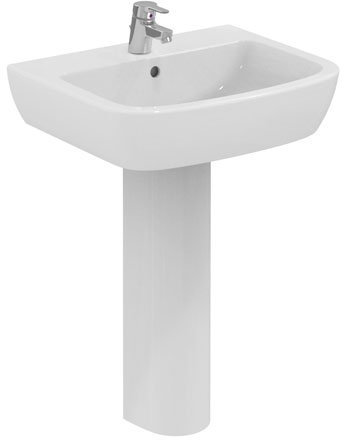 DOLOMITE Serie Gemma 2 J521201 Lavabo sospeso 60x49,5 Finitura Bianco Europa Senza Colonna