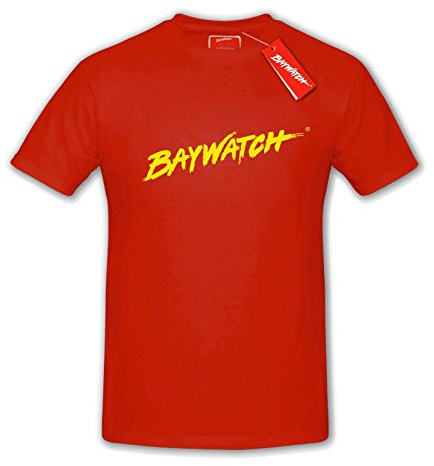Baywatch® Rot Baumwolle T-Shirt XL