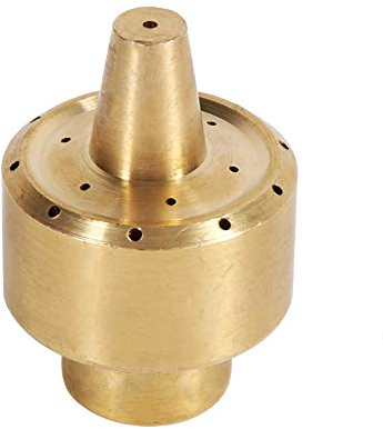 1/4 /1/2/3/4 Latón Columna Estilo Boquilla de Fuente Estanque de jardín Fuente Boquilla de Agua Dispersión porosa Aspersor Cabezal de rociado Dorado[1/4]