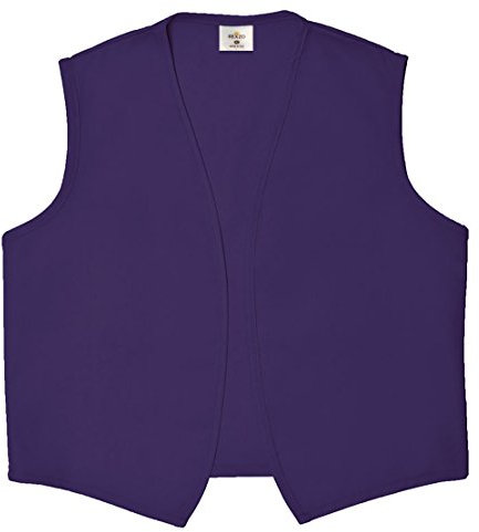 Rexzo Unisex Weste ohne Tasche ohne Knöpfe - Hergestellt in den USA, Violett, XX-Large