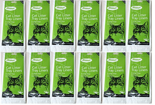 Large Cat Litter Tray Liners (12 Packs of 6)