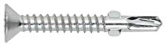 INDEX ATA4850 - Tornillo autotaladrante con broca de dos alas, cabeza avellanada y huella Tx. Cincado (4,8 x 50, 500 uds.)