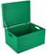 Creative Deco XXL Large Green Plain Wooden Storage Box Chest | 40x30x24 (+/-1 cm) | Hinged Lid & Handles | Gift Box Storage | UNSANDED Wood Keepsake Memory Craft