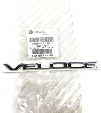 Alfa Romeo 50544414 - Segnaletica originale in velluto, con scritta