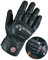 Texpeed Motorradhandschuhe Herren Leder - Wasserdicht Biker Moped Gepanzert Knöchelschutz - Für Sommer oder Winter - Schwarz - Kurzer Stil - M