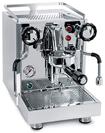 QuickMill 0981 Rubino Siebträger Espressomaschine, 3 Liter Wassertank, Thermoschutz, Edelstahl