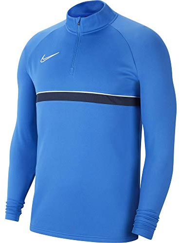 Nike Jungen Y Nk Dry Acd21 Dril Top Sweatshirt, Royal Blue/White/Obsidian/White, 7 Jahre EU