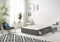 Bed Centre Bliss Grey Linen Divan Base – 4FT Small Double (120×190 cm) | 2 Same-Side Storage Drawers | No Headboard | Space-Saving Under-Bed Storage | UK Made