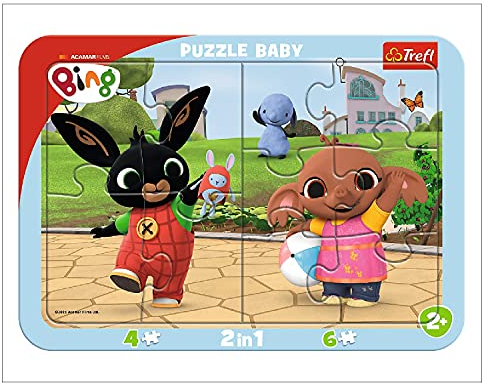 Trefl-Per Bambini da 2 Anni Puzzles, Colore Bunny, Giochi Di Bing, One size