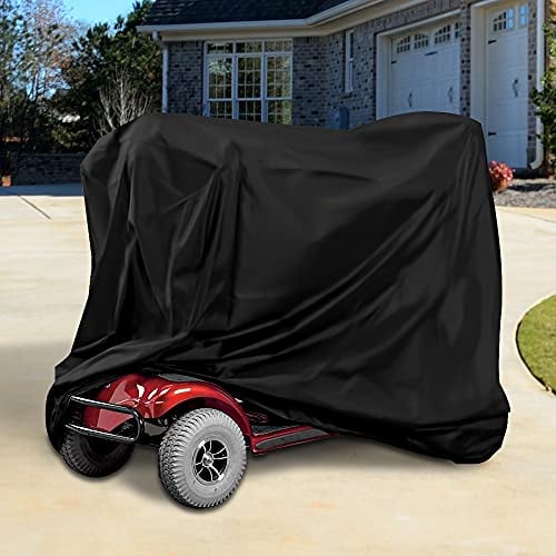 Elektromobil Abdeckhauben wasserdichte, Regenschutz für Rollstuhl Schutzbezug, Winterfest Staubdicht Abdeckplane Passt am Meisten Mobility Scooter, Professioneller Regenschutz. (170 * 61 * 117cm)