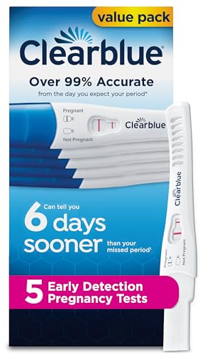 Clearblue Early Detection Pregnancy Test, 5 Ct