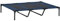 PawHut Hundebett Outdoor Hundeliege Outdoor Katzenbett Haustierbett Schlafplatz Metall Oxford-Gewebe Dunkelblau 122 x 92 x 23 cm