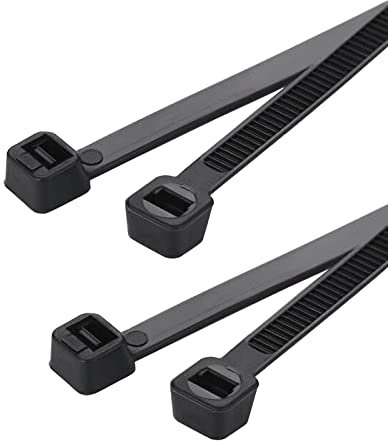 Lot de 100 serre-câbles noirs de 40,6 cm pour usage extérieur avec traction de 27,2 kg