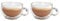 Judge Duo Form Set of 2 Cappuccino Glass Coffee Cups with Handle, Hollow Vacuum Sealed, Heat Resistant, 250ml Cappuccino Cup