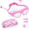 Jodsen Gafas de Natación,Gafas para Nadar antivaho para niños, gafas de natación con tapones para los oídos,clip para la nariz,Protección UV Gafas de Buceo para niños y niñas