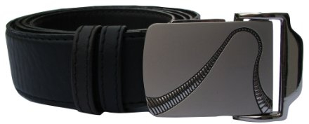 Gürtel-Guru Ledergürtel Snake, stufenlos einstellbare Länge bis 150cm, Wendegürtel (schwarz/braun), 150cm lang (kürzbar), 3,5cm breit