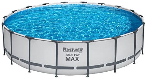 Bestway Steel Pro Max Swimming Pool | Above Ground Round Paddling Pool, 18ft