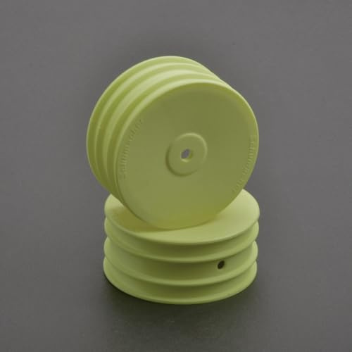 Schumacher 1:10 Rims Yellow Front 4WD 12 mm (1) Hexagonal Neon Offroad