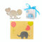 Qoiseys Elefanten und Ballons Stanzschablone Die Stanzen Basteln Prägeschablone, Stanzungen für DIY Scrapbooking Fotoalbum Dekoratives Papier Basteln Prägeschablone
