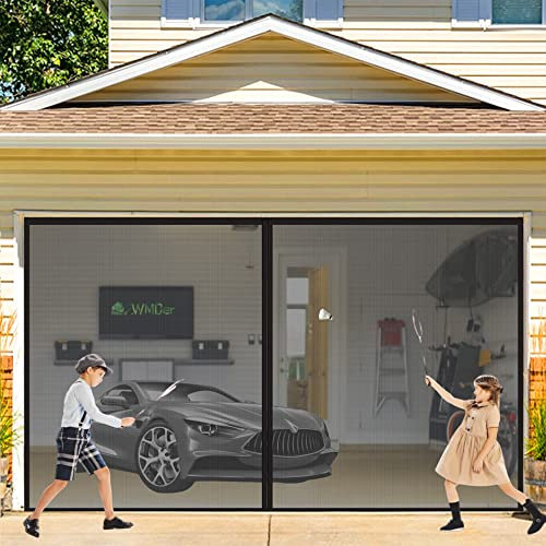 Moustiquaire AimantéE Porte Fenetre, 245 x 190 cm Moustiquaire Enroulable Moustiquaire sur Mesure de Porte Facile à Installer sans Percer Portes De Balcon Portes Coulissantes Noir